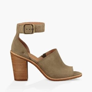 UGG Aja Ankle Strap Block Heel Sandals 6.5